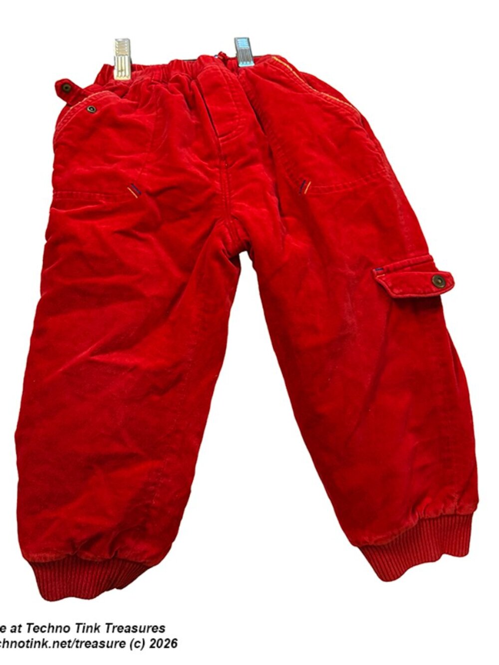 Kid's Red eBaby Toy Soldier Pants Size 100/50